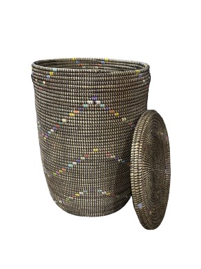 Fatou mand zwart met kleur