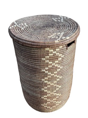 Fama-rieten-mand-platte-bruin-beige 109