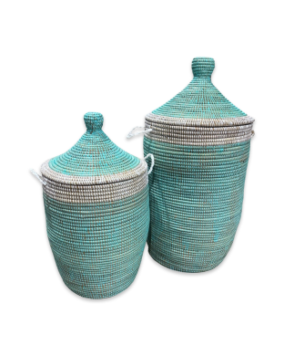 Batou mand turquoise wit set 2